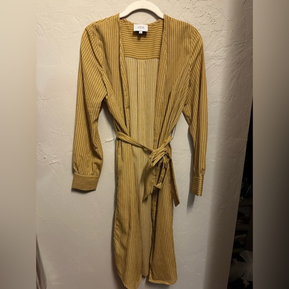 JOA Striped Duster Cardigan - small